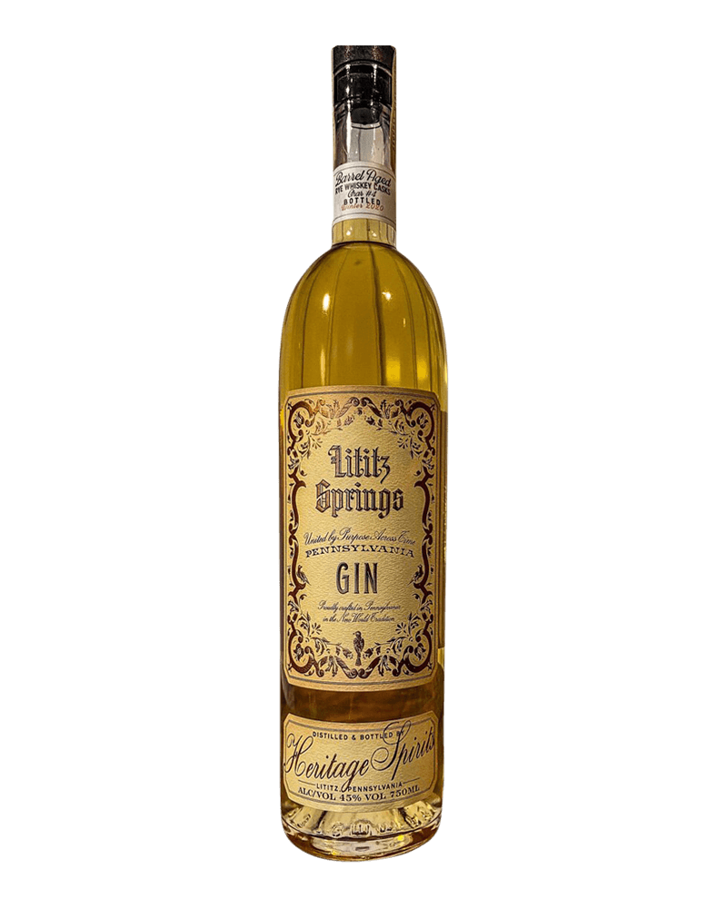 Stoll & Wolfe Lititz Springs Barrel Aged Gin - Front